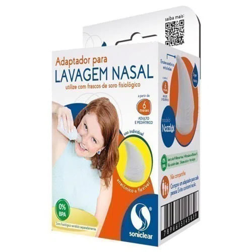 Dispositivo De Lavagem Nasal Amorável Azul Contém 1 Seringa + 2 Adaptadores  - Pague Menos