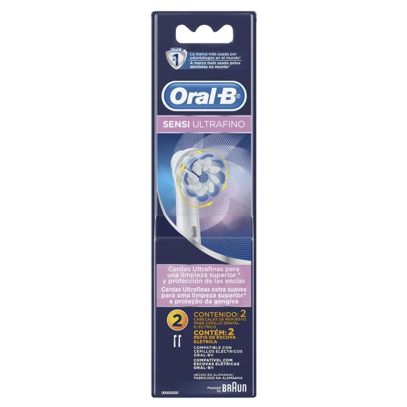 Refil Para Escova Elétrica Oral-b Sensi Ultrafino 2 Unidades - Promofarma