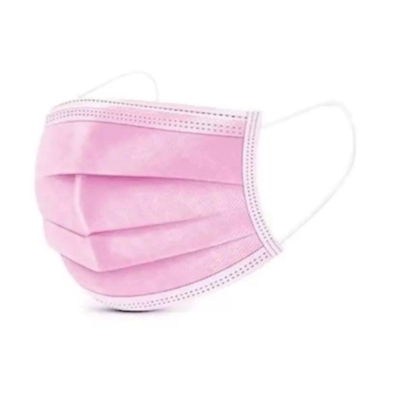 -Mascara-Cirurgica-Descartavel-Lyrios-Infantil-Rosa-10-Unidades