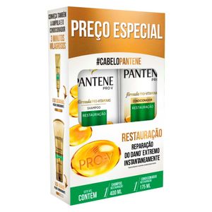 Kit Pantene Restauração Shampoo 400ml + Condicionador 175ml