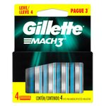 -Carga-Para-Aparelho-De-Barbear-Gillette-Mach3-Sensitive-4-Unidades