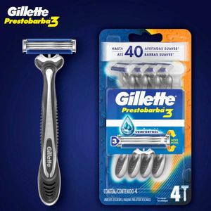 Aparelho De Barbear Gillette Prestobarba 3 4 Unidades