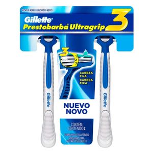 Aparelho De Barbear Gillette Prestobarba Ultragrip3 2 Unidades