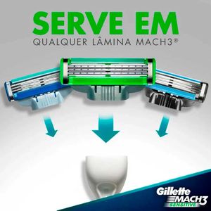 Aparelho De Barbear Gillette Mach3 Sensitive 1 Unidade