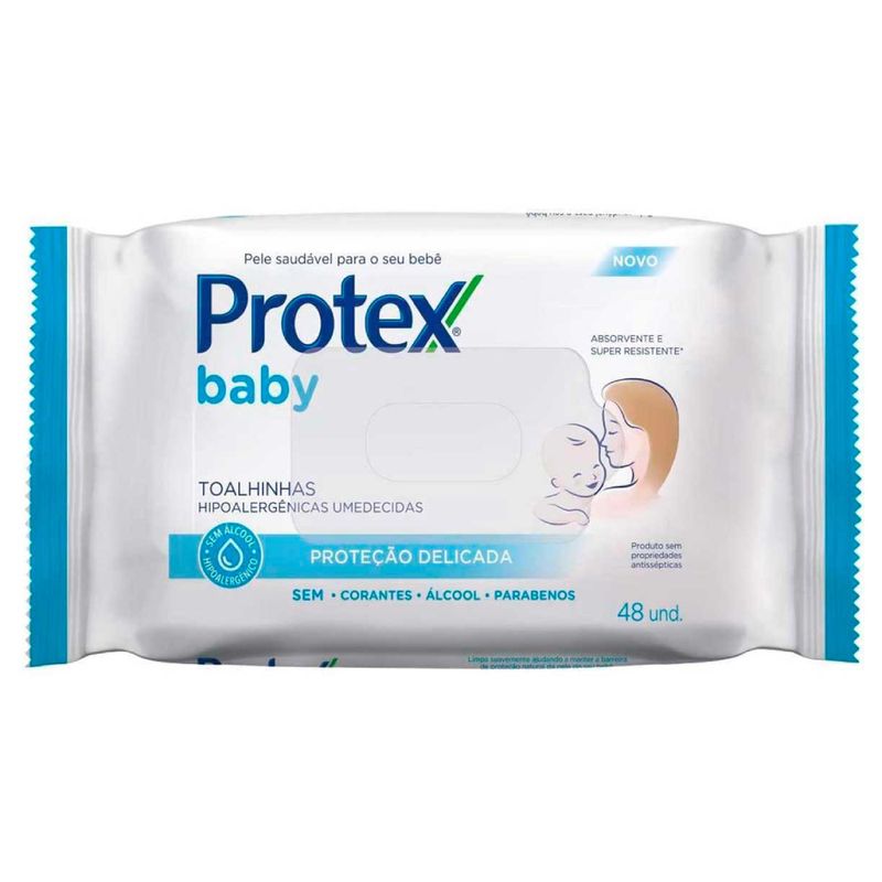 -Lencos-Umedecidos-Protex-Baby-Protecao-Delicada-48-Unidade