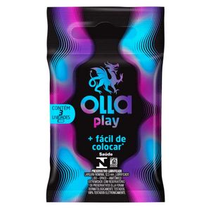 Preservativo Olla Play 3 Unidades