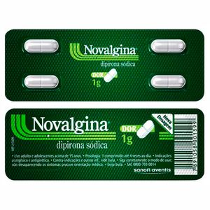 Novalgina 1g 4 Comprimidos