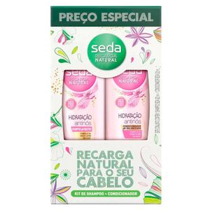 Kit Seda Recarga Natural Hidratação Antinós Shampoo 325ml + Condicionador 325ml