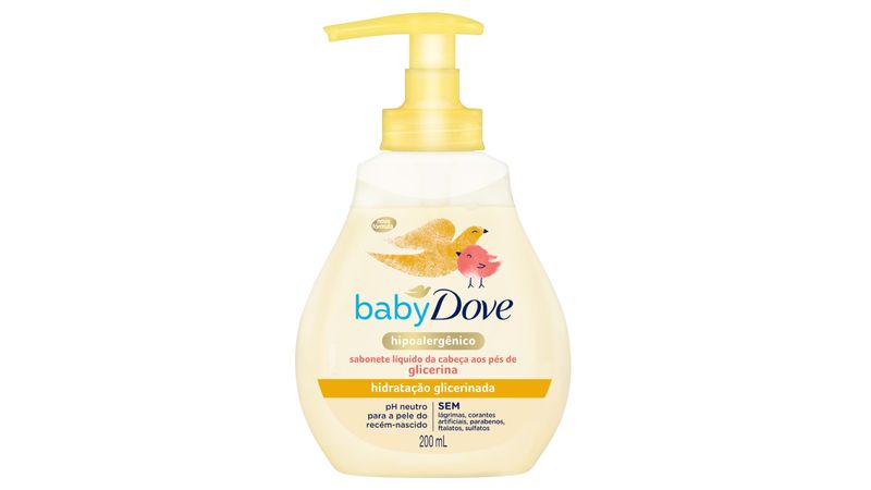 Sabonete Líquido Baby Dove Da Cabeça Aos Pés Hidratação Glicerinada 200ml -  Promofarma