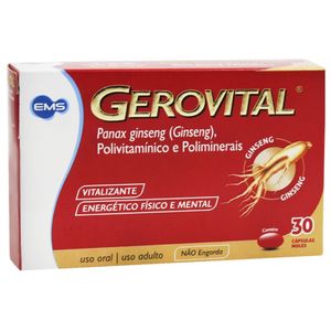 Gerovital 30 Cápsulas Gelatinosas Moles