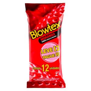 Preservativo Blowtex Morango 12 Unidades