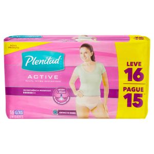 Roupa Íntima Descartável Plenitud Femme G/xg 16 Unidades