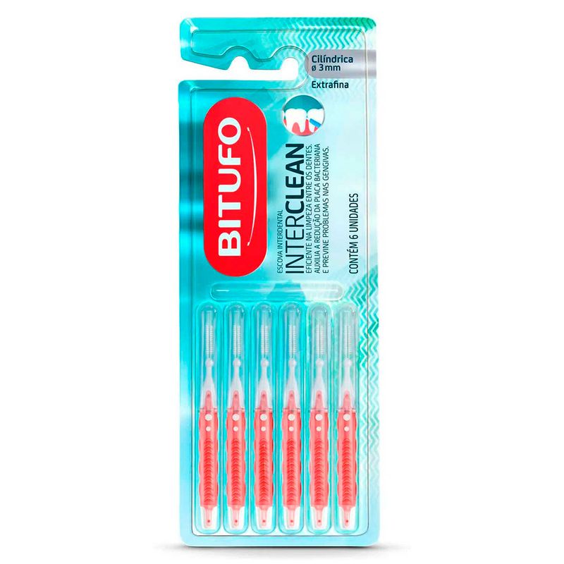 -Escova-Interdental-Bitufo-Interclean-Extra-Fina-Cilindrica-6-Unidades