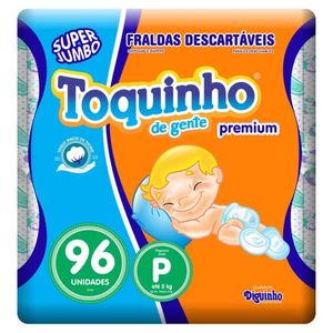 Fralda Toquinho De Gente Premium P 96 Unidades