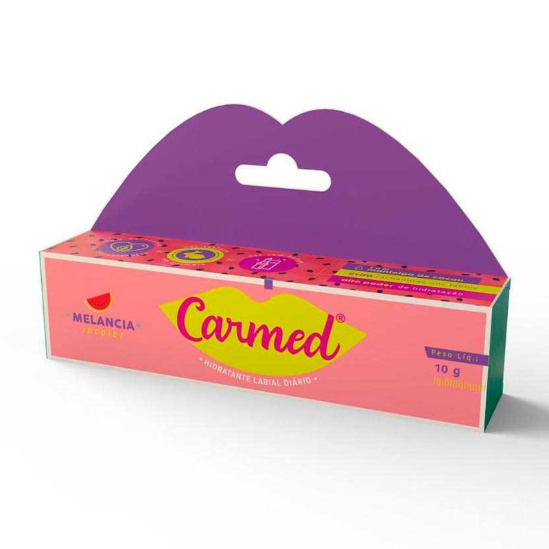-Hidratante-Labial-Diario-Carmed-Melancia-Incolor-10g