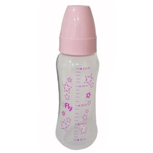 Mamadeira Fly Colors Rosa 250ml 1 Unidade