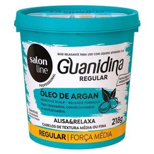Creme Alisante Salon Line Guanidina Óleo De Argan 218g