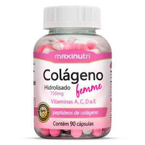 Colágeno Hidrolisado Femme 750mg 90 Cápsulas