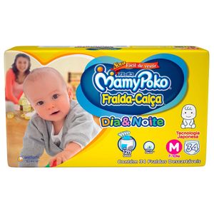 Fralda-calça Mamypoko Dia E Noite M 34 Unidades