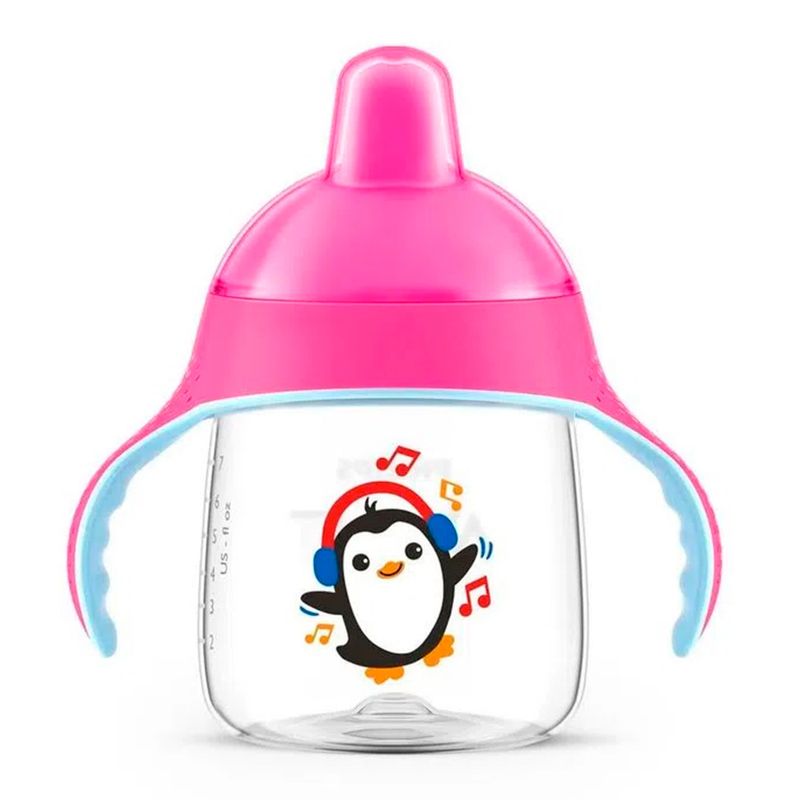 -Copo-De-Treinamento-Philips-Avent-Pinguim-Rosa-260ml-1-Unidade