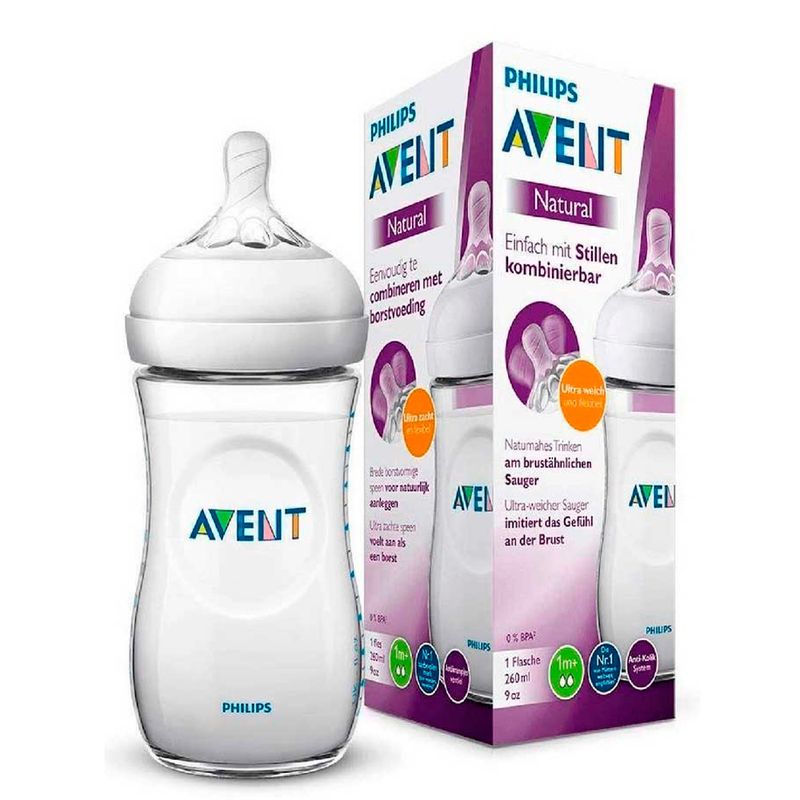 -Mamadeira-Petala-Neutra-Avent-260ml-1-Unidade