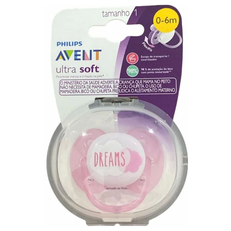 -Chupeta-Avent-Ultra-Soft-Rosa-Dreams-0-A-6-Meses-1-Unidade