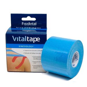 Bandagem Adesiva Vitaltape 5cm X 5m Azul 1 Unidade