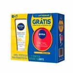 -Protetor-Solar-Facial-Nivea-Sun-Toque-Seco-Fps60-50ml---Creme-Antissinais-Nivea-100g
