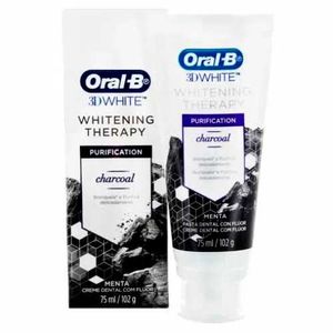 Creme Dental Oral-b 3d White Whitening Therapy Purification Charcoal 102g