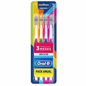 Escova Dental Oral-b Indicator Color Collection 4 Unidades