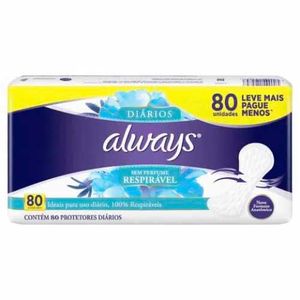 Absorvente Always Respirável 80 Unidades