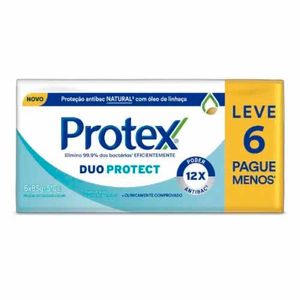 Sabonete Em Barra Protex Duo Protect 6 Unidades De 85g