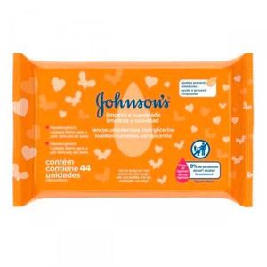 Lenços Umedecidos Johnsons Baby Limpeza E Suavidade 44 Unidades