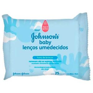 Lenços Umedecidos Johnsons Baby Hora De Brincar 25 Unidades