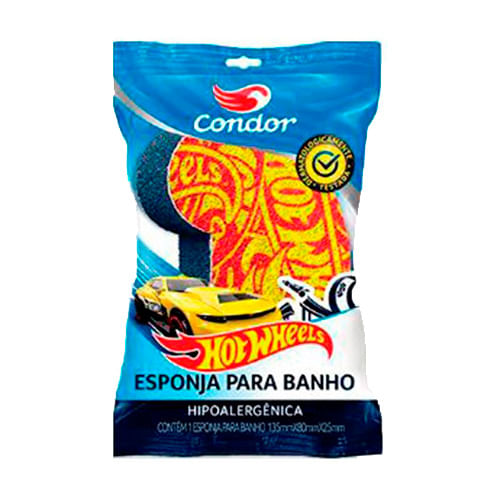 -Esponja-De-Banho-Infantil-Condor-Hot-Wheels-1-Unidade