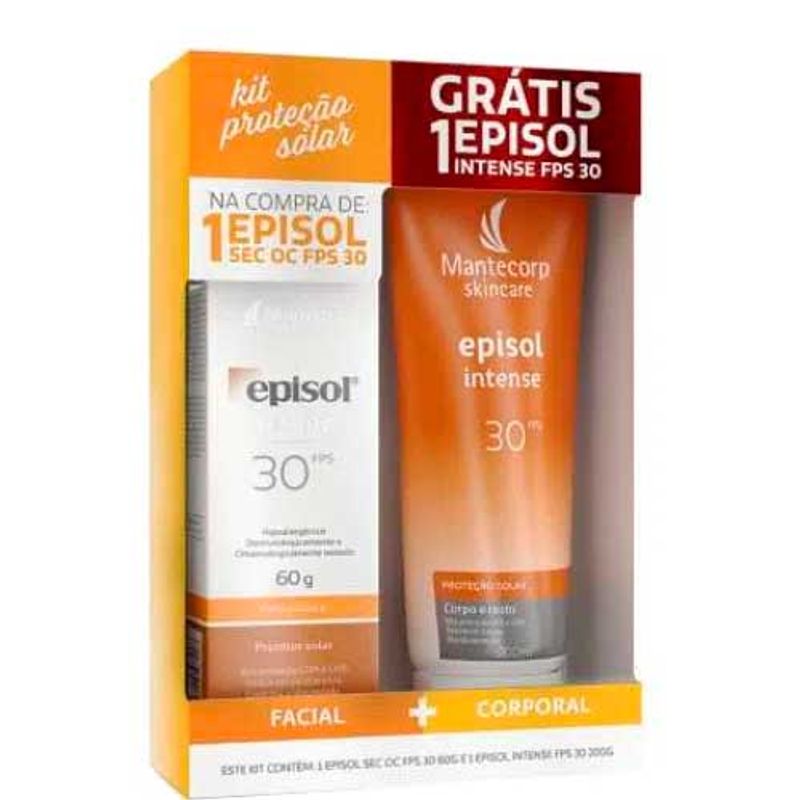 -Kit-Episol-Protetor-Solar-Mantecorp-Sec-Oc-Fps30-60ml---Episol-Intense-Fps30-200ml