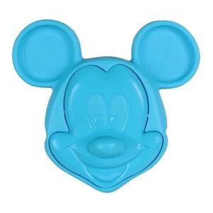 Prato Com Tampa Babygo Mickey Azul 1 Unidade