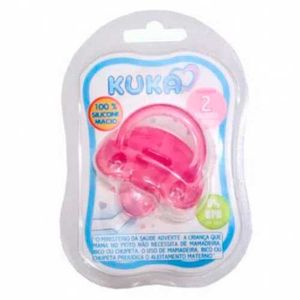 Chupeta Kuka Soft Ortodôntica 2707 Rosa 6+ Meses Rosa 1 Unidade