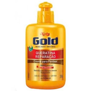 Creme De Pentear Niely Gold Queratina Reparação 280g