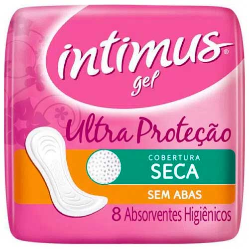 Absorvente Intimus Gel Tripla Proteção Seca Sem Abas 8 Unidades Promofarma 0570