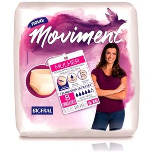 Fralda Geriátrica Bigfral Feminina Moviment G/xg 8 Unidades