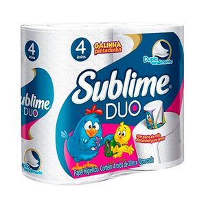 Papel Higiênico Sublime Duo 4 Unidades
