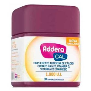 Suplemento Alimentar Addera Cal 1.000ui 30 Comprimidos