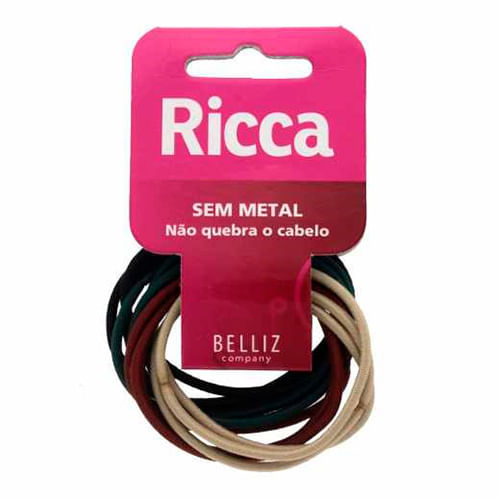 -Elastico-De-Cabelo-Ricca-Sem-Metal-12-Unidades