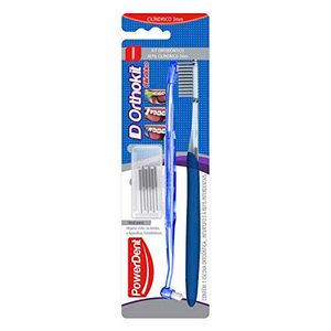 Kit Powerdent Escova Dental + Escova Interdental Cilíndrica