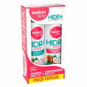Kit Salon Line Hidra Coco Shampoo 300ml + Condicionador 300ml