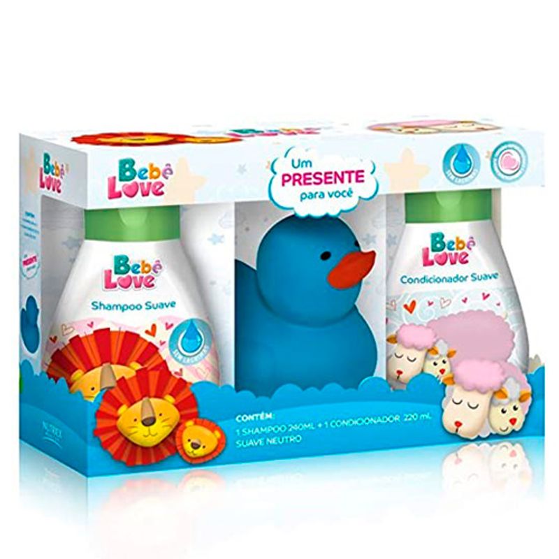 -Kit-Bebe-Love-Shampoo-240ml---Condicionador-220ml---Patinho-Azul