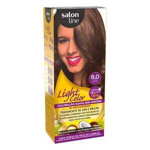Tintura Salon Line Semi Permanente Suave Light Color N 6.0 Louro Escuro 1 Kit
