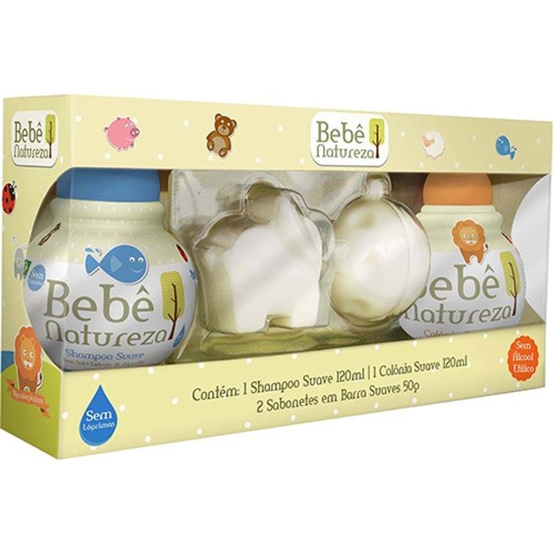 -Kit-Bebe-Natureza-Suave-Shampoo-200ml---Colonia-200ml---Sabonete-50g