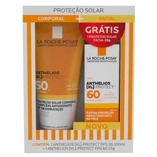 -Kit-La-Roche-posay-Anthelios-Xl-Protect-Protetor-Solar-Fps50-200ml---Fps60-25g